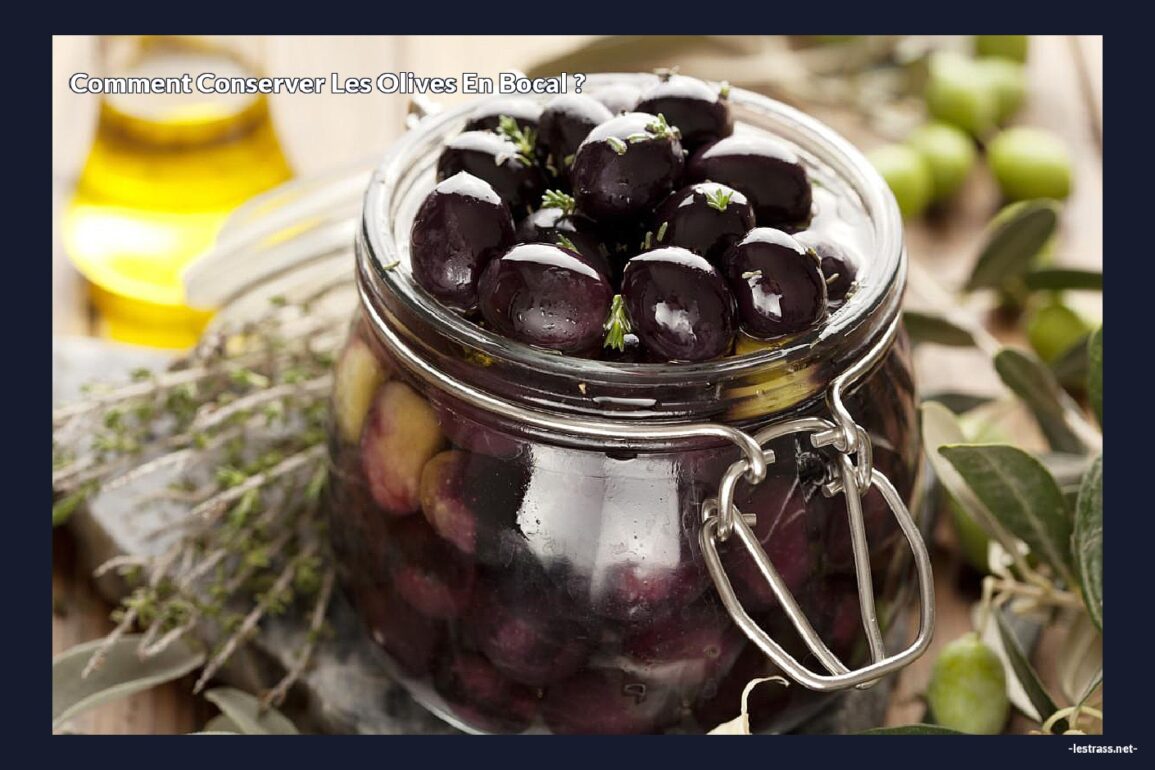 Comment conserver les olives en bocal ?
