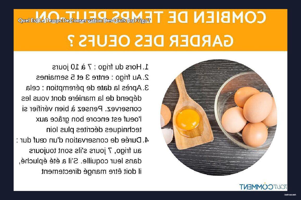 Quel est le temps de conservation des œufs au frigo ?