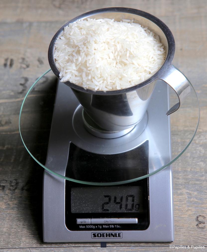 Combien de calories contient 100g de riz cuit ?