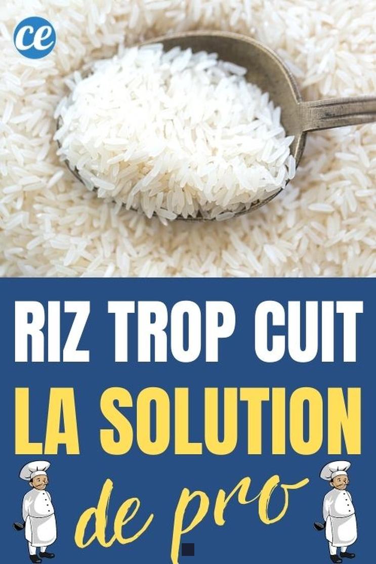 Comment rattraper un riz cuisiné pas cuit