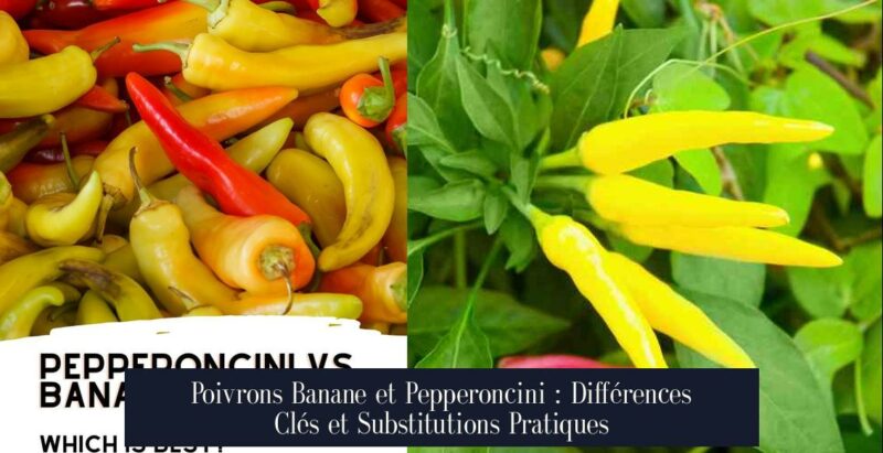 Poivrons Banane et Pepperoncini : Différences Clés et Substitutions Pratiques