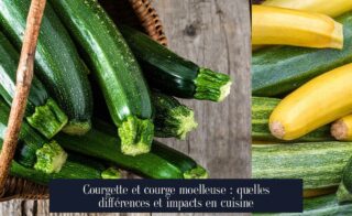 Courgette et courge moelleuse : quelles différences et impacts en cuisine