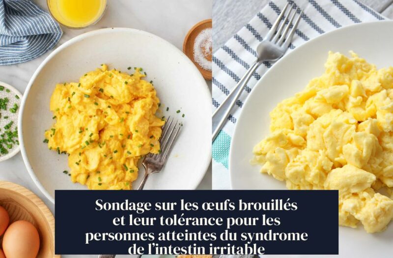 Sondage sur les œufs brouillés et leur tolérance pour les personnes atteintes du syndrome de l’intestin irritable