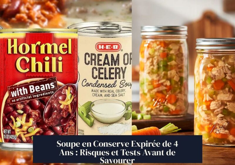 Soupe en Conserve Expirée de 4 Ans : Risques et Tests Avant de Savourer