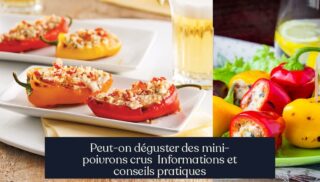 Peut-on déguster des mini-poivrons crus Informations et conseils pratiques