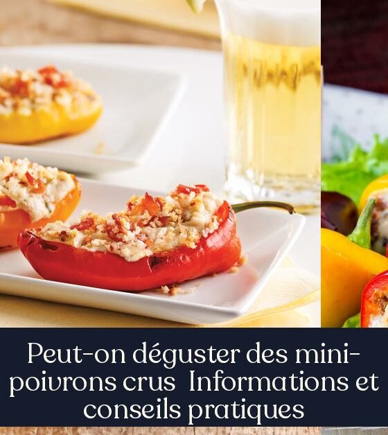 Peut-on déguster des mini-poivrons crus Informations et conseils pratiques