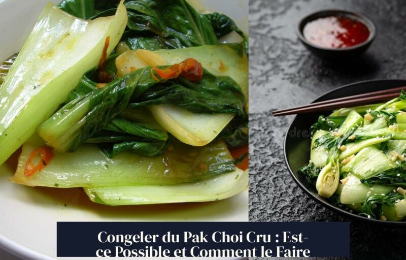 Congeler du Pak Choi Cru : Est-ce Possible et Comment le Faire