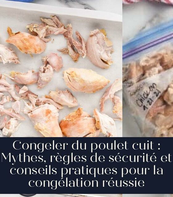 Congeler du poulet cuit : Mythes, règles de sécurité et conseils pratiques pour la congélation réussie