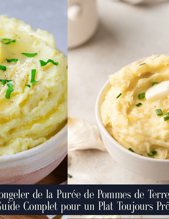 Congeler de la Purée de Pommes de Terre : Guide Complet pour un Plat Toujours Prêt
