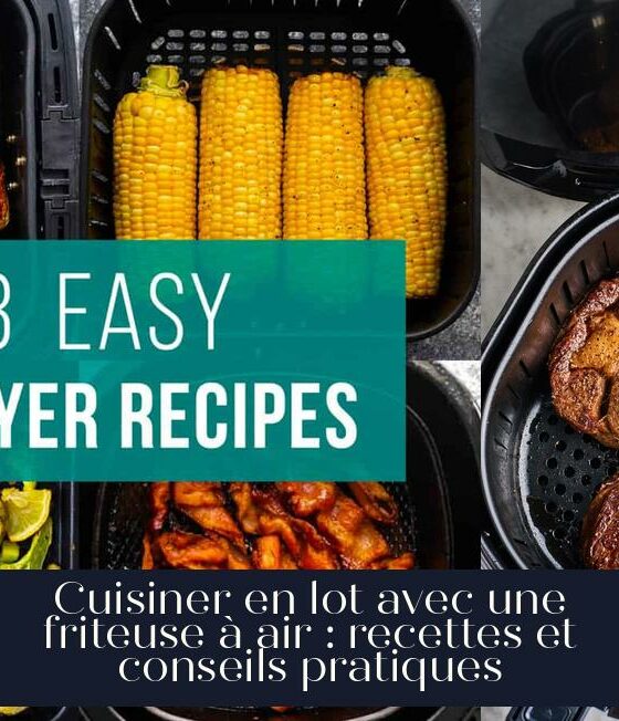 Cuisiner en lot avec une friteuse à air : recettes et conseils pratiques