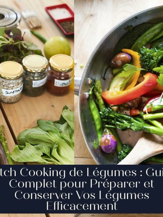 Batch Cooking de Légumes : Guide Complet pour Préparer et Conserver Vos Légumes Efficacement