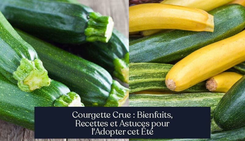 Courgette Crue : Bienfaits, Recettes et Astuces pour l'Adopter cet Été