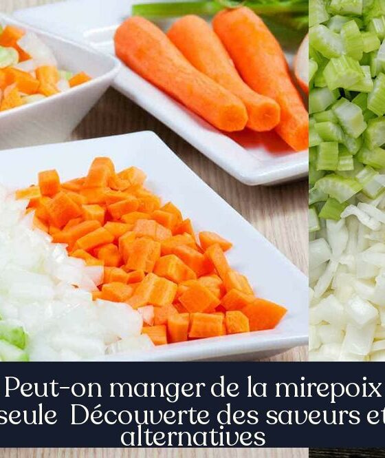 Peut-on manger de la mirepoix seule Découverte des saveurs et alternatives