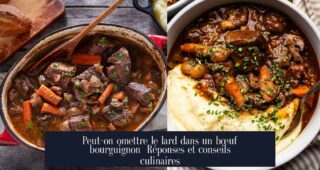 Peut-on omettre le lard dans un bœuf bourguignon Réponses et conseils culinaires