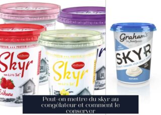 Peut-on mettre du skyr au congélateur et comment le conserver