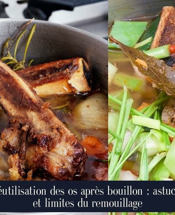 Réutilisation des os après bouillon : astuces et limites du remouillage