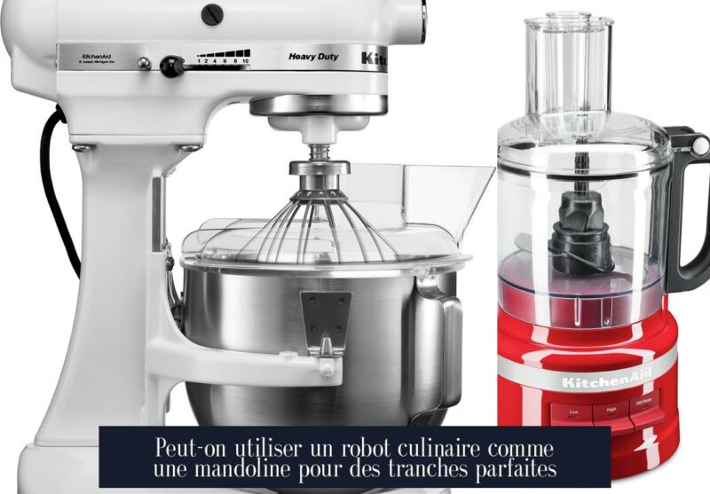 Peut-on utiliser un robot culinaire comme une mandoline pour des tranches parfaites