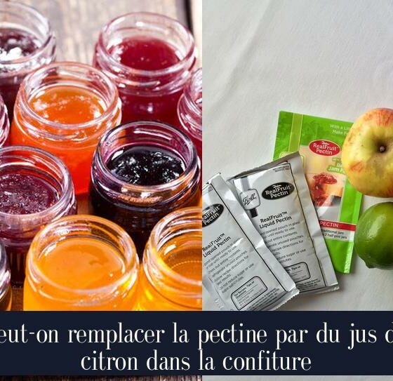 Peut-on remplacer la pectine par du jus de citron dans la confiture