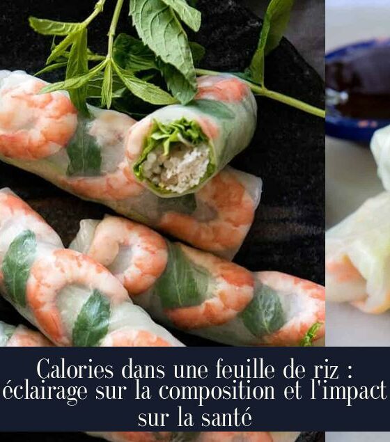 Calories dans une feuille de riz : éclairage sur la composition et l'impact sur la santé