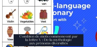 Combien de mots commencent par la lettre V : De la mythologie aux prénoms diversifiés