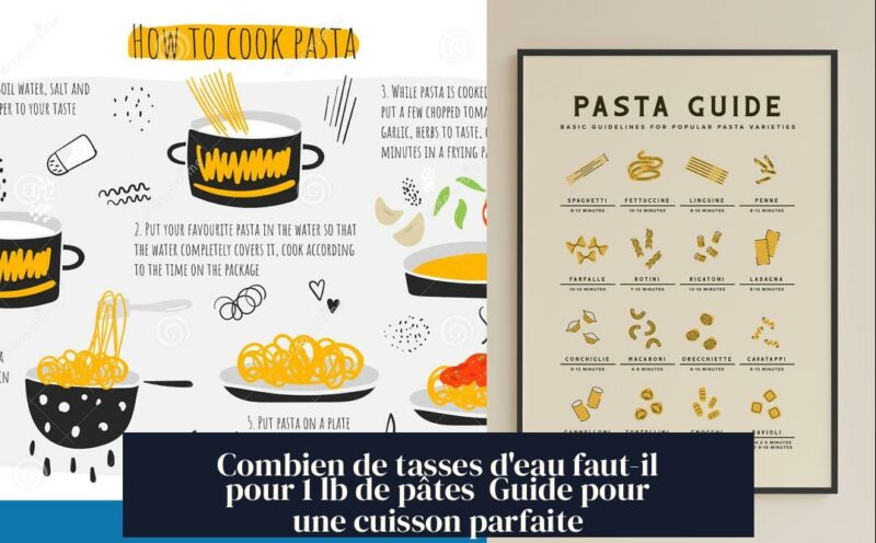 Combien de tasses d'eau faut-il pour 1 lb de pâtes Guide pour une cuisson parfaite