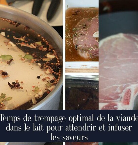 Temps de trempage optimal de la viande dans le lait pour attendrir et infuser les saveurs