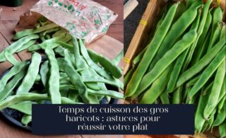 Temps de cuisson des gros haricots : astuces pour réussir votre plat