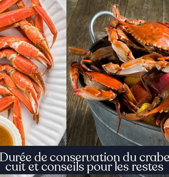Durée de conservation du crabe cuit et conseils pour les restes