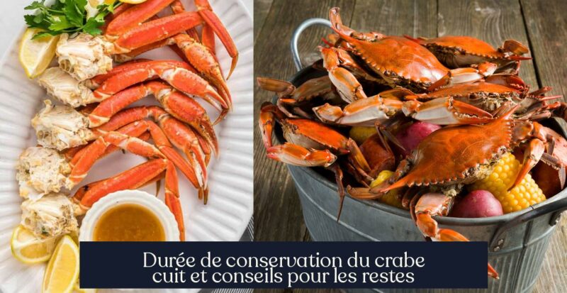 Durée de conservation du crabe cuit et conseils pour les restes