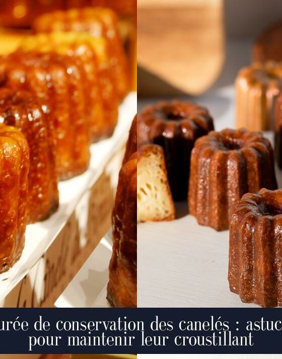 Durée de conservation des canelés : astuces pour maintenir leur croustillant