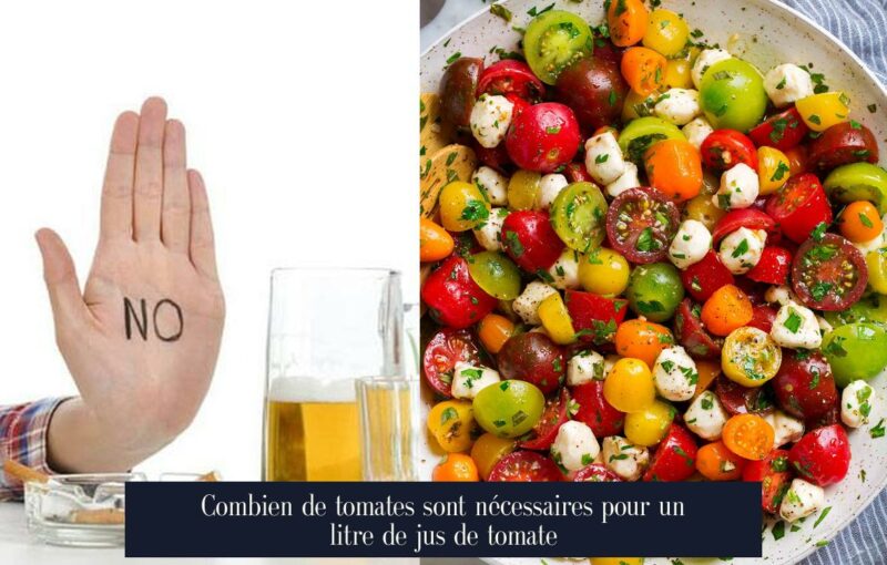Combien de tomates sont nécessaires pour un litre de jus de tomate