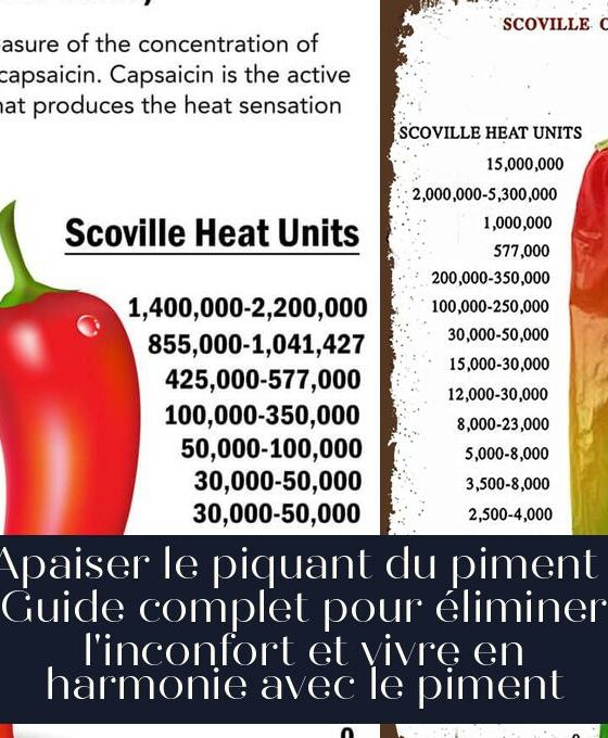 Apaiser le piquant du piment : Guide complet pour éliminer l'inconfort et vivre en harmonie avec le piment