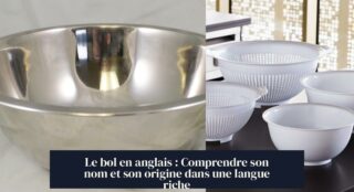 Le bol en anglais : Comprendre son nom et son origine dans une langue riche