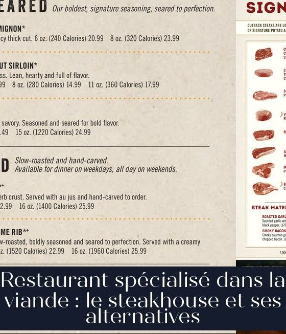Restaurant spécialisé dans la viande : le steakhouse et ses alternatives