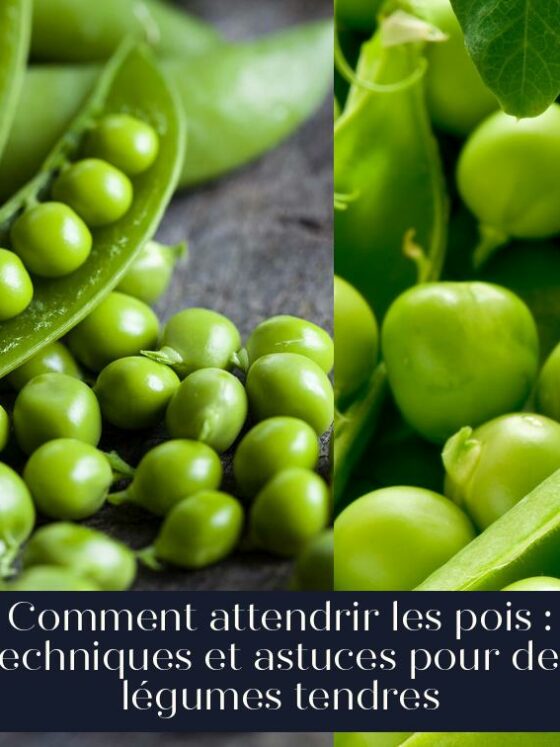 Comment attendrir les pois : techniques et astuces pour des légumes tendres