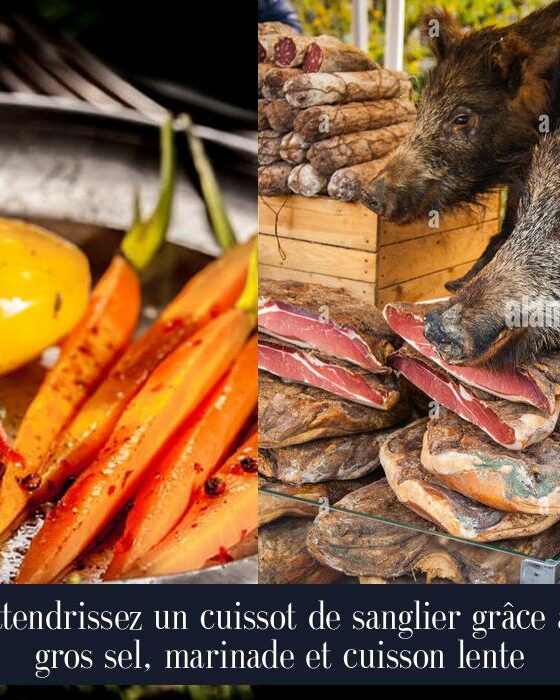 Attendrissez un cuissot de sanglier grâce au gros sel, marinade et cuisson lente