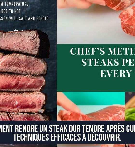 Comment rendre un steak dur tendre après cuisson Techniques efficaces à découvrir.