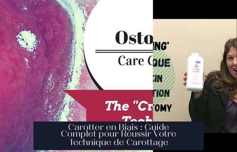 Carotter en Biais : Guide Complet pour Réussir Votre Technique de Carottage