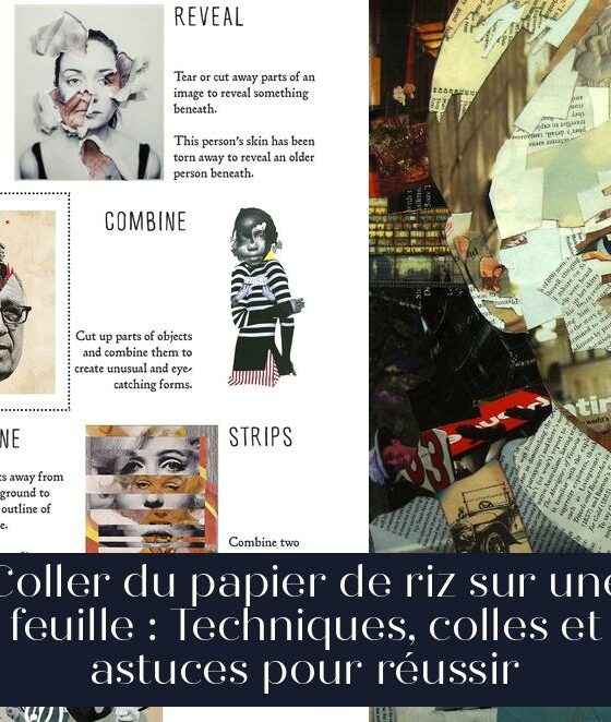 Coller du papier de riz sur une feuille : Techniques, colles et astuces pour réussir