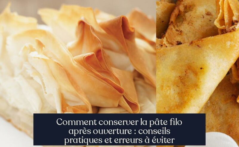 Comment conserver la pâte filo après ouverture : conseils pratiques et erreurs à éviter