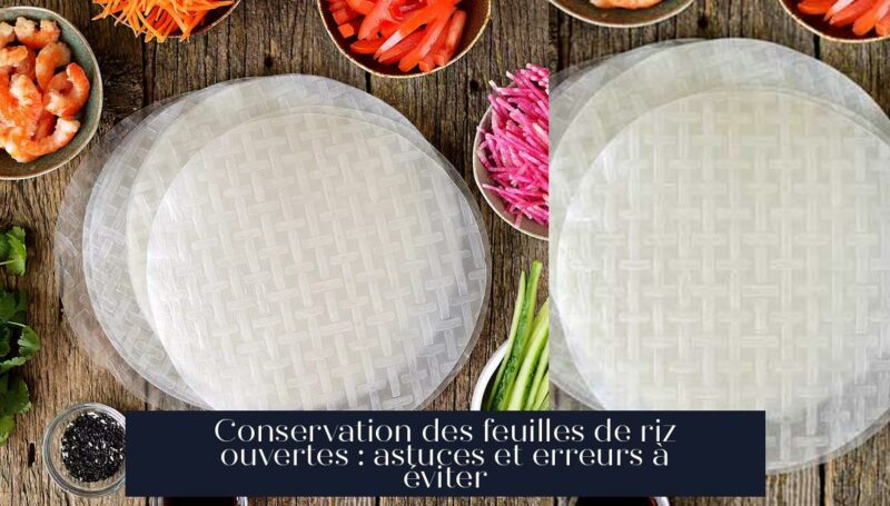Conservation des feuilles de riz ouvertes : astuces et erreurs à éviter
