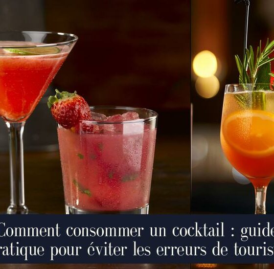 Comment consommer un cocktail : guide pratique pour éviter les erreurs de touriste