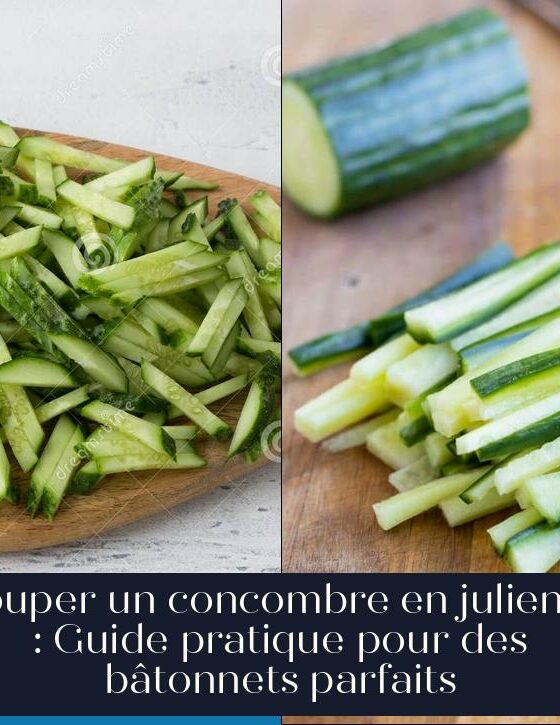 Couper un concombre en julienne : Guide pratique pour des bâtonnets parfaits