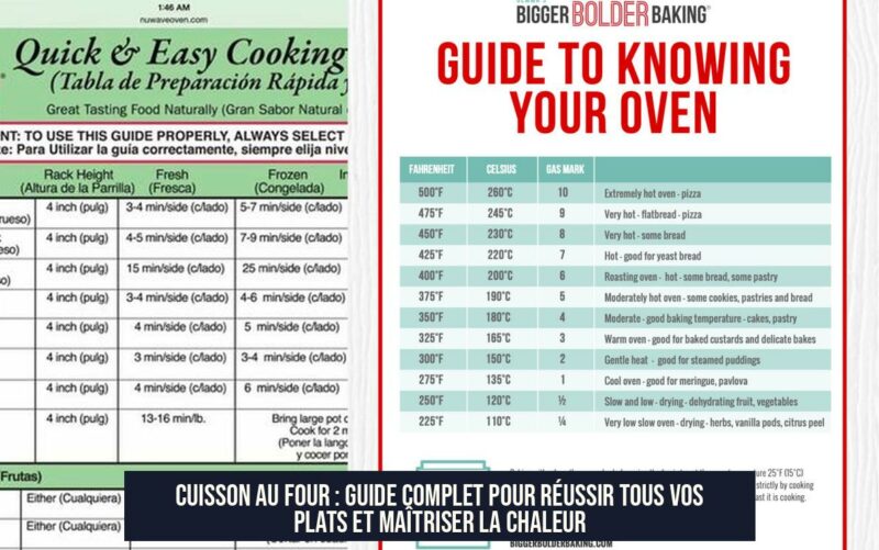 Cuisson au four : Guide complet pour réussir tous vos plats et maîtriser la chaleur
