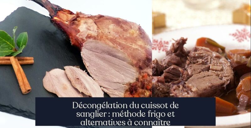 Décongélation du cuissot de sanglier : méthode frigo et alternatives à connaître