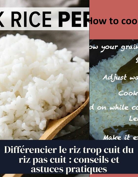 Différencier le riz trop cuit du riz pas cuit : conseils et astuces pratiques