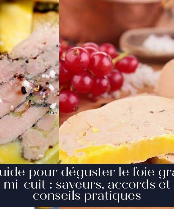 Guide pour déguster le foie gras mi-cuit : saveurs, accords et conseils pratiques