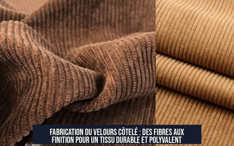 Fabrication du velours côtelé : des fibres aux finition pour un tissu durable et polyvalent
