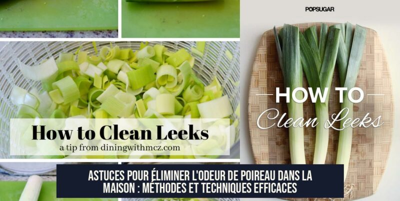 Astuces pour Éliminer l'Odeur de Poireau dans la Maison : Méthodes et Techniques Efficaces