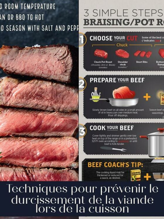 Techniques pour prévenir le durcissement de la viande lors de la cuisson